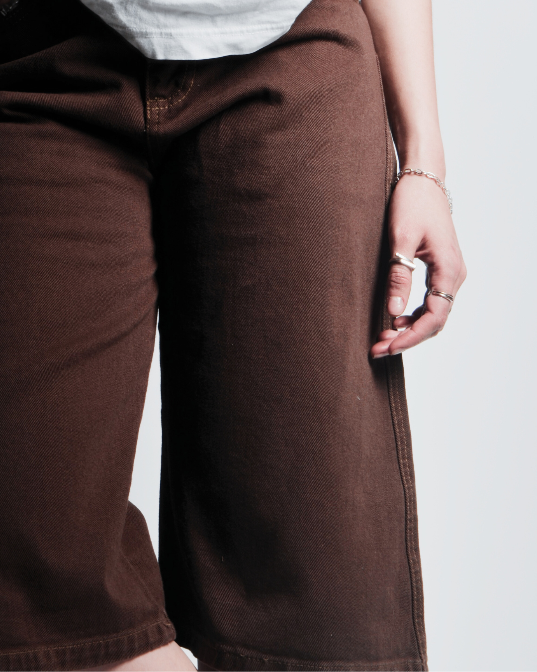 JORT BAGGY JEAN BROWN