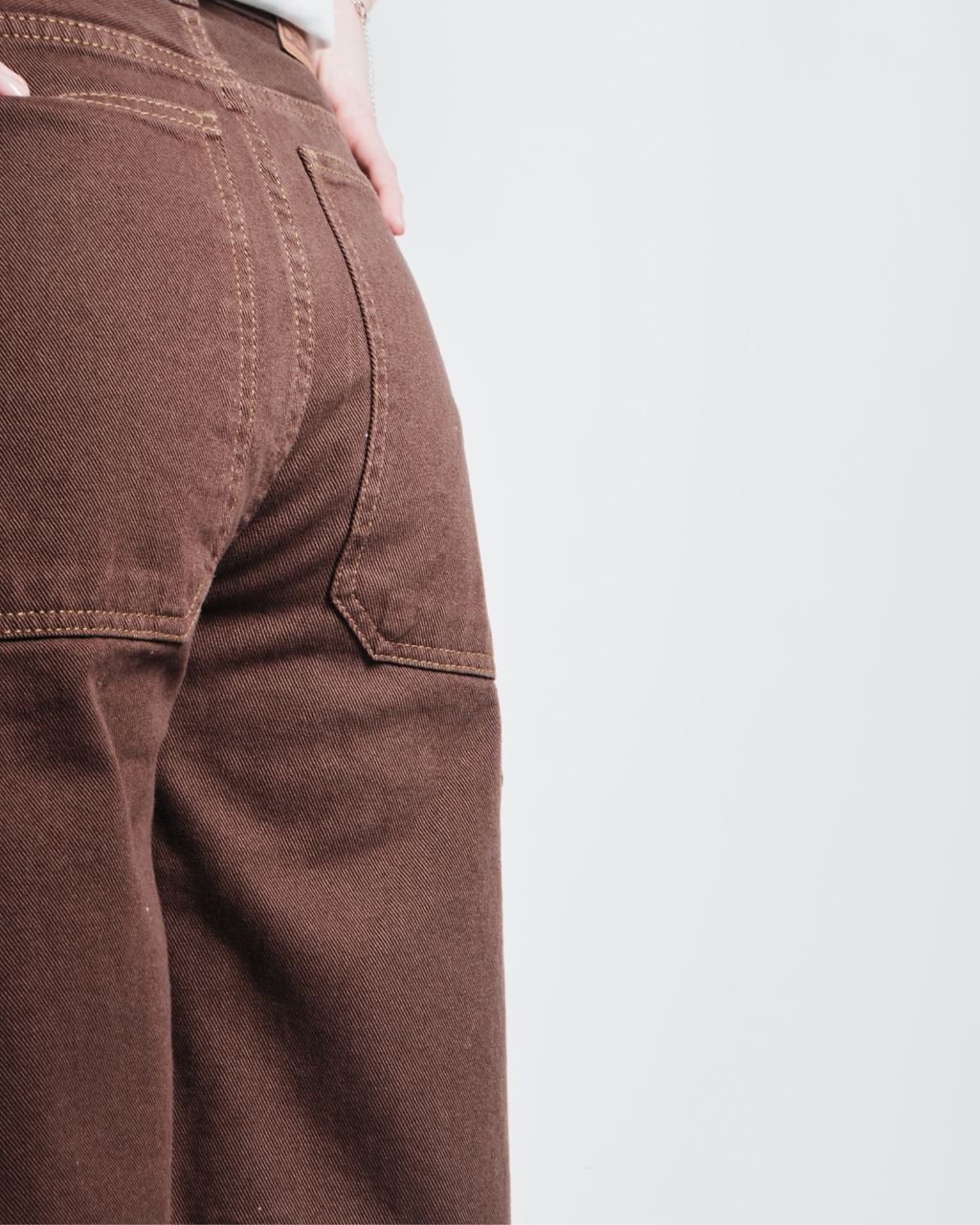 JORT BAGGY JEAN BROWN