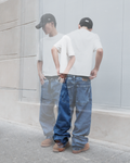 BAGGY JEAN BLUE STAINED